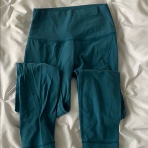 Lululemon align crop-Pacific Teal 25”